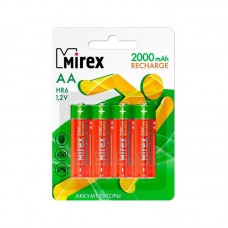 Аккумулятор Mirex AA Ni-MH, 1,2V, 2000mAh, 4шт/уп, цена за 1шт