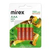 Аккумулятор Mirex HR03/AAА Ni-MH, 1,2V, 1100mAh , 4шт/уп, цена за 1шт