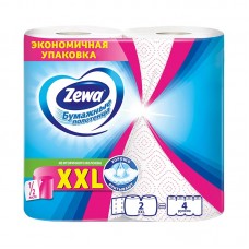 Полотенца бумажные рулонные двухслойные Zewa XXL Декор, 2рул