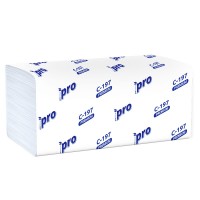 Полотенца бумажные двухслойные V-сложения PROtissue Premium, 21*22см, плотн.1сл. 16г/м2, 200л