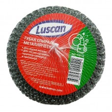 Губка мочалка металлическая для посуды Luscan, спираль, 11х11х4см, 1шт