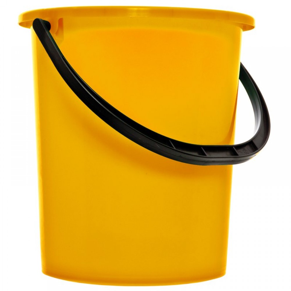 Ведро пластиковое, пищевое OfficeClean, 9л, жёлтое