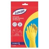 Перчатки резиновые латексные Luscan, L, х/б напыление