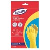 Перчатки резиновые латексные Luscan, S, х/б напыление