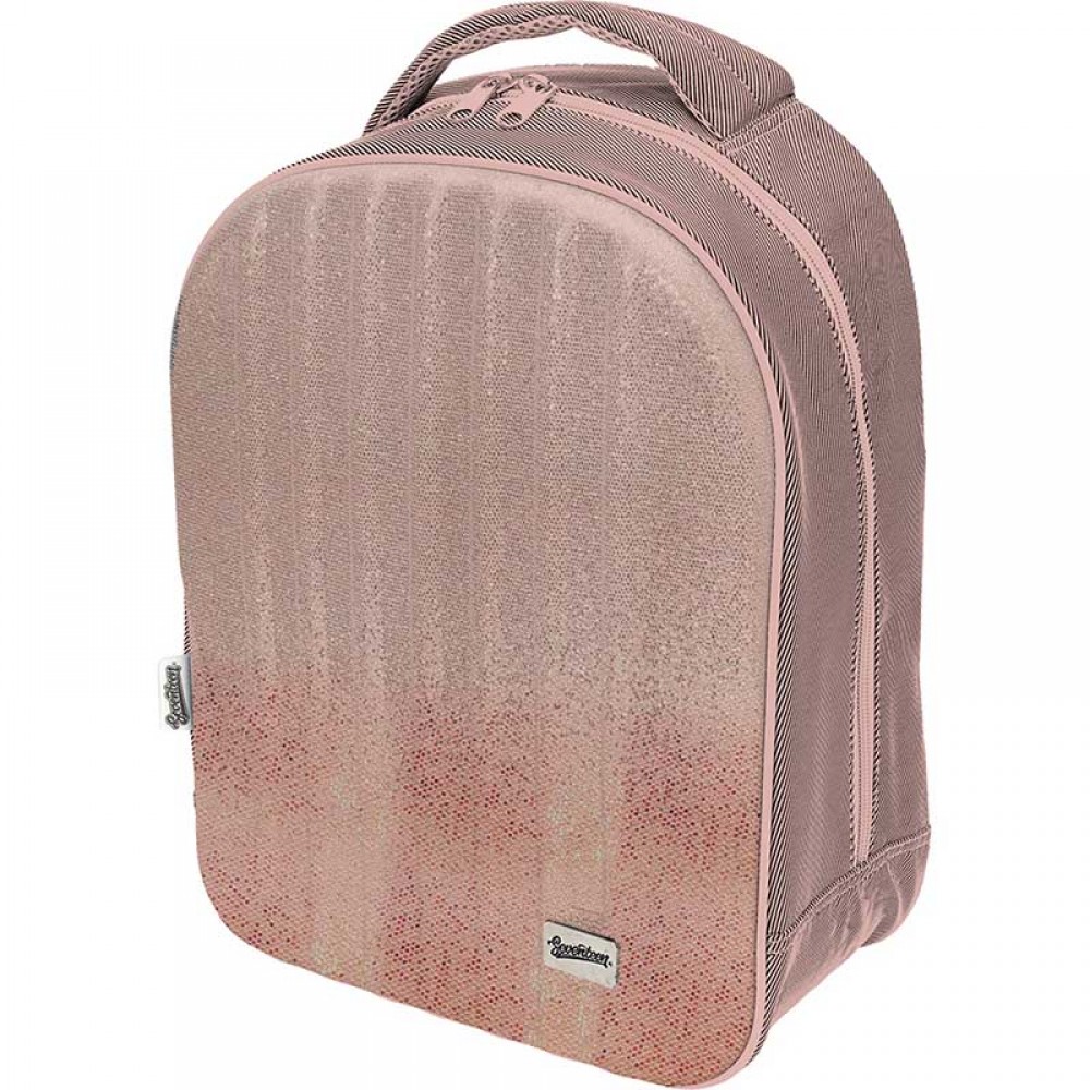 Рюкзак блестящий Seventeen с EVA панелью Розовый перламутр
