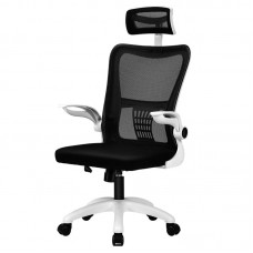 Кресло оператора Deli E4926, ткань - сетка чёрная, цвет белый