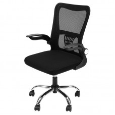 Кресло оператора Deli E4928, ткань - сетка чёрная, цвет чёрный