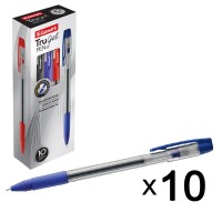 Ручка гелевая Luxor Tru Gel, линия 0,5мм, синяя, 10шт