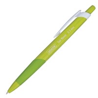 Ручка шариковая автоматическая Attache Sun Flower, линия 0,5мм, синяя, зелёный корпус