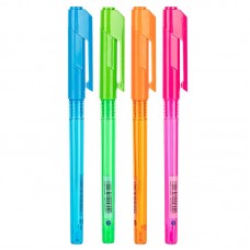 Ручка шариковая Deli Arrow, линия 0,4мм, синяя, ассорти